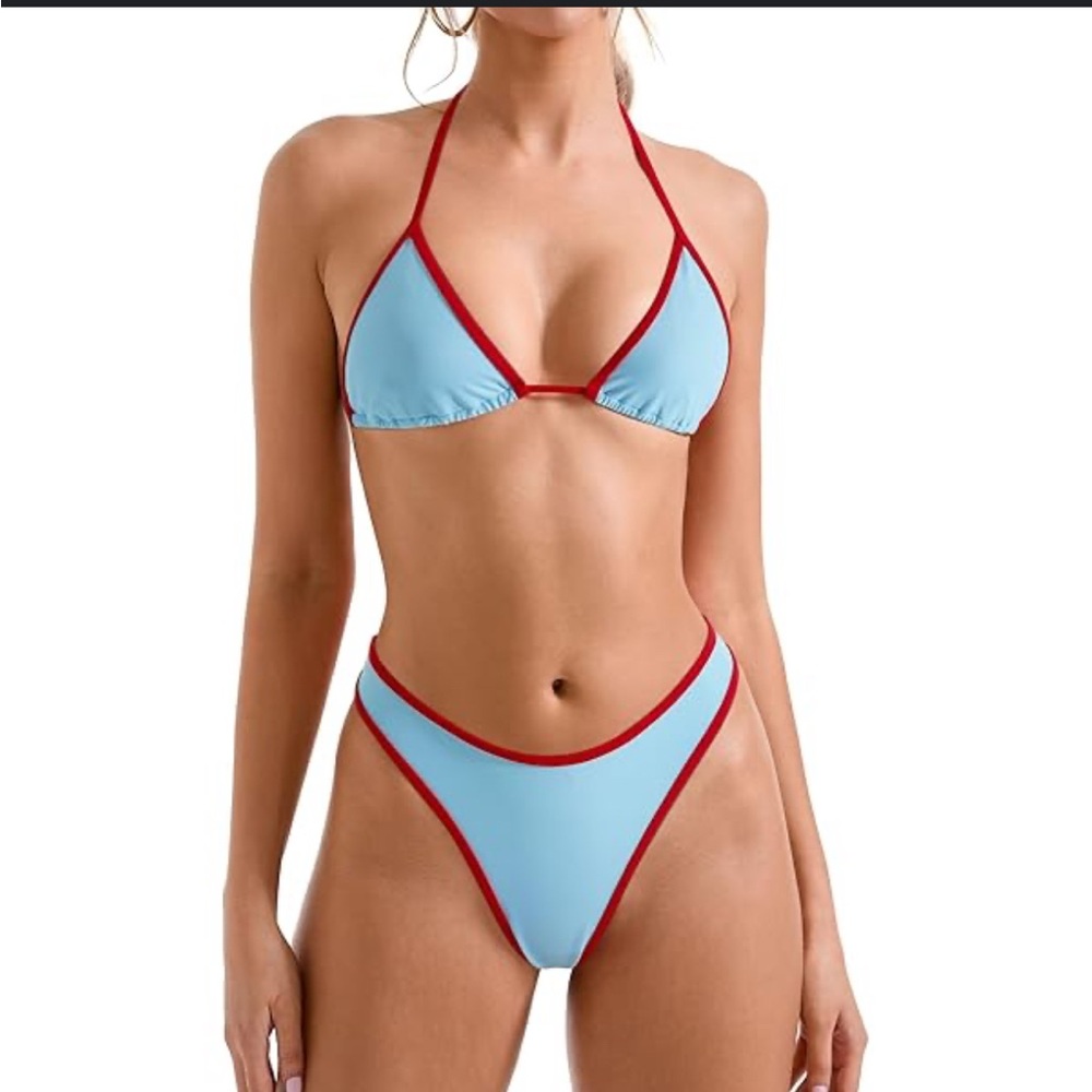 Nick String Triangle Bikini - image 1